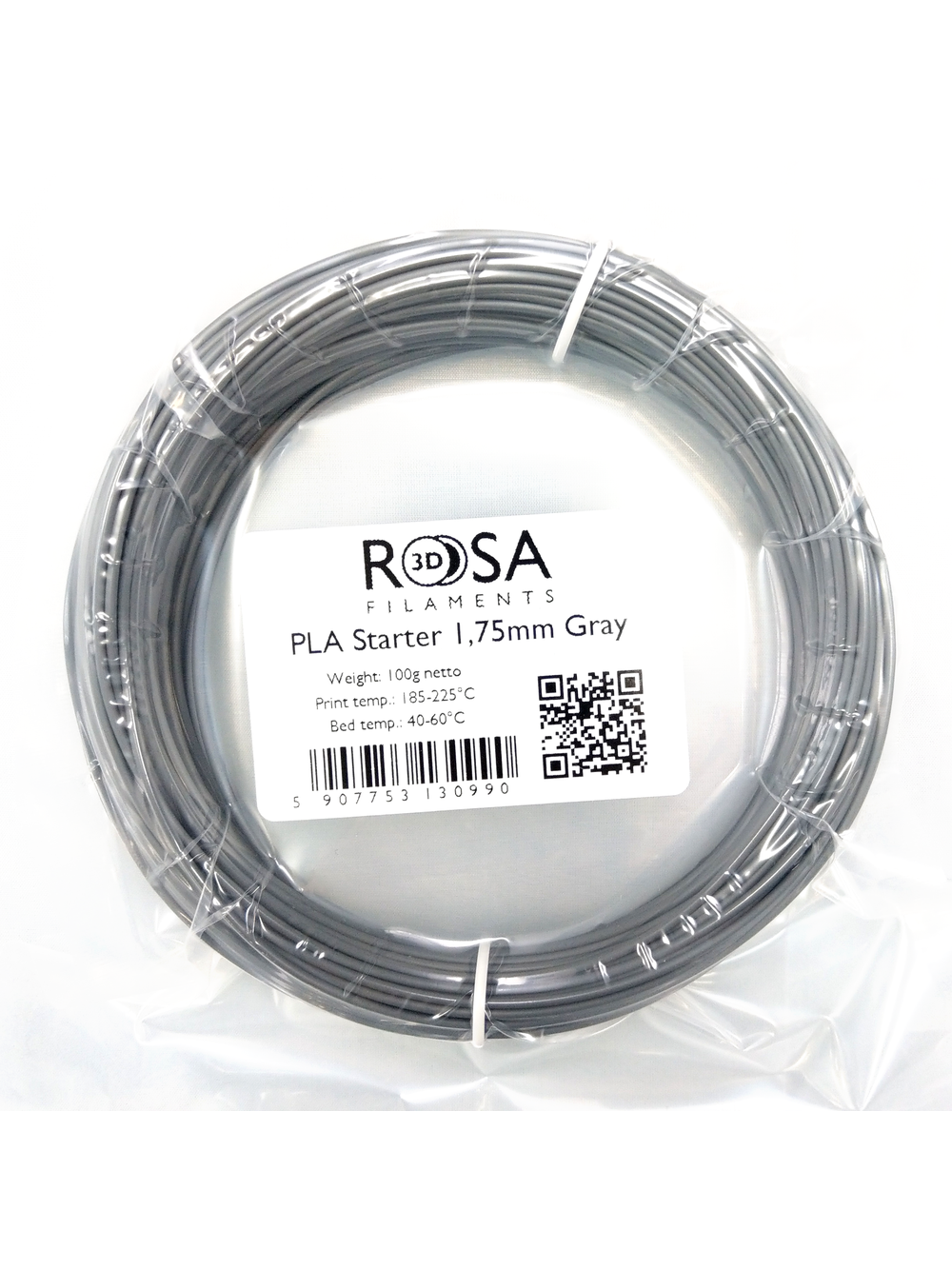 Filament 3D PLA Starter Gray