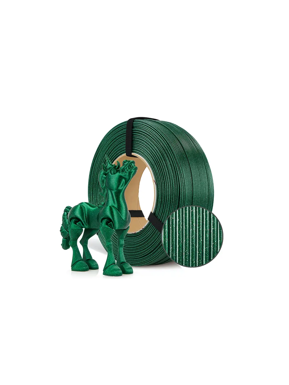 Filament 3D ReFill PLA Galaxy Emerald Green