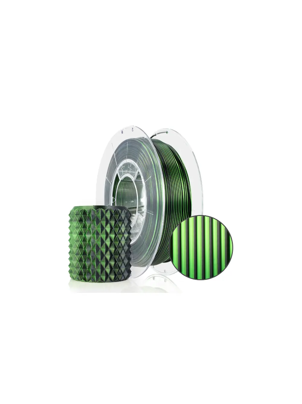 Filament 3D PLA Magic Silk Mistic Green