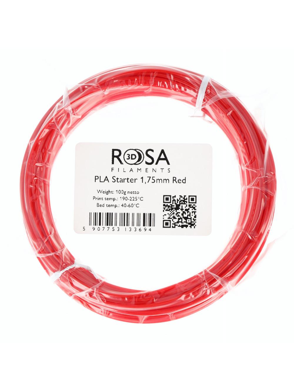 Filament 3D PLA Starter Red