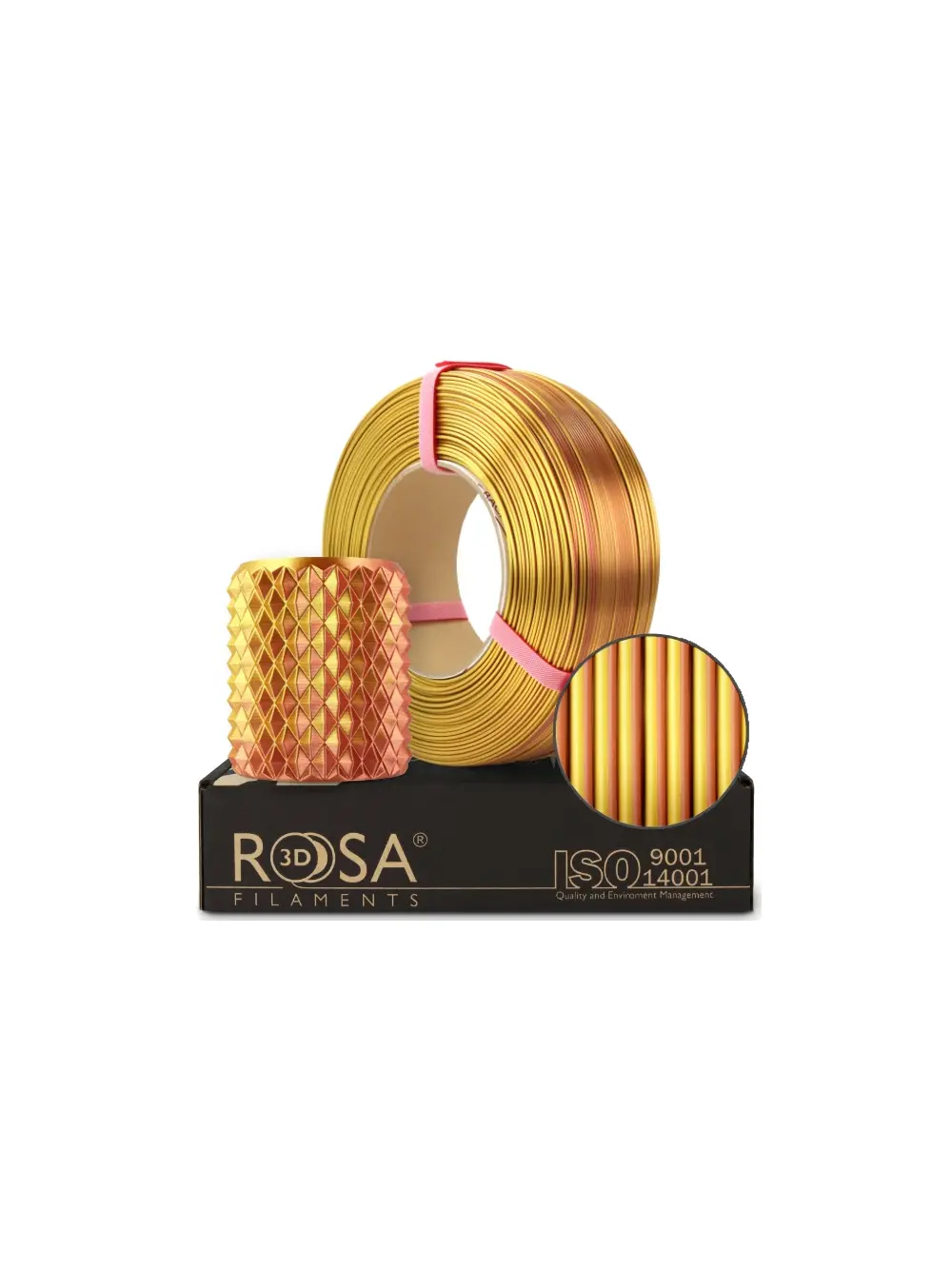 Filament 3D ReFill PLA Magic Silk Gold-Copper