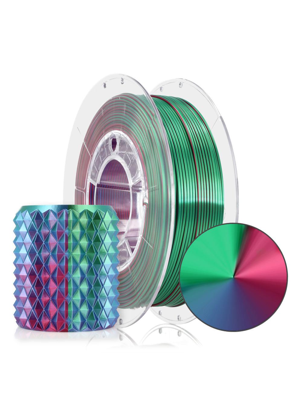 Filament 3D PLA Magic Silk Aurora