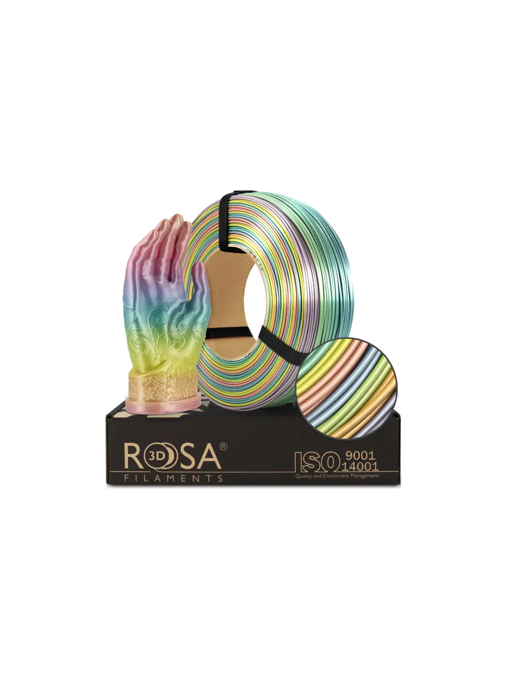 Filament 3D ReFill PLA Rainbow Silk