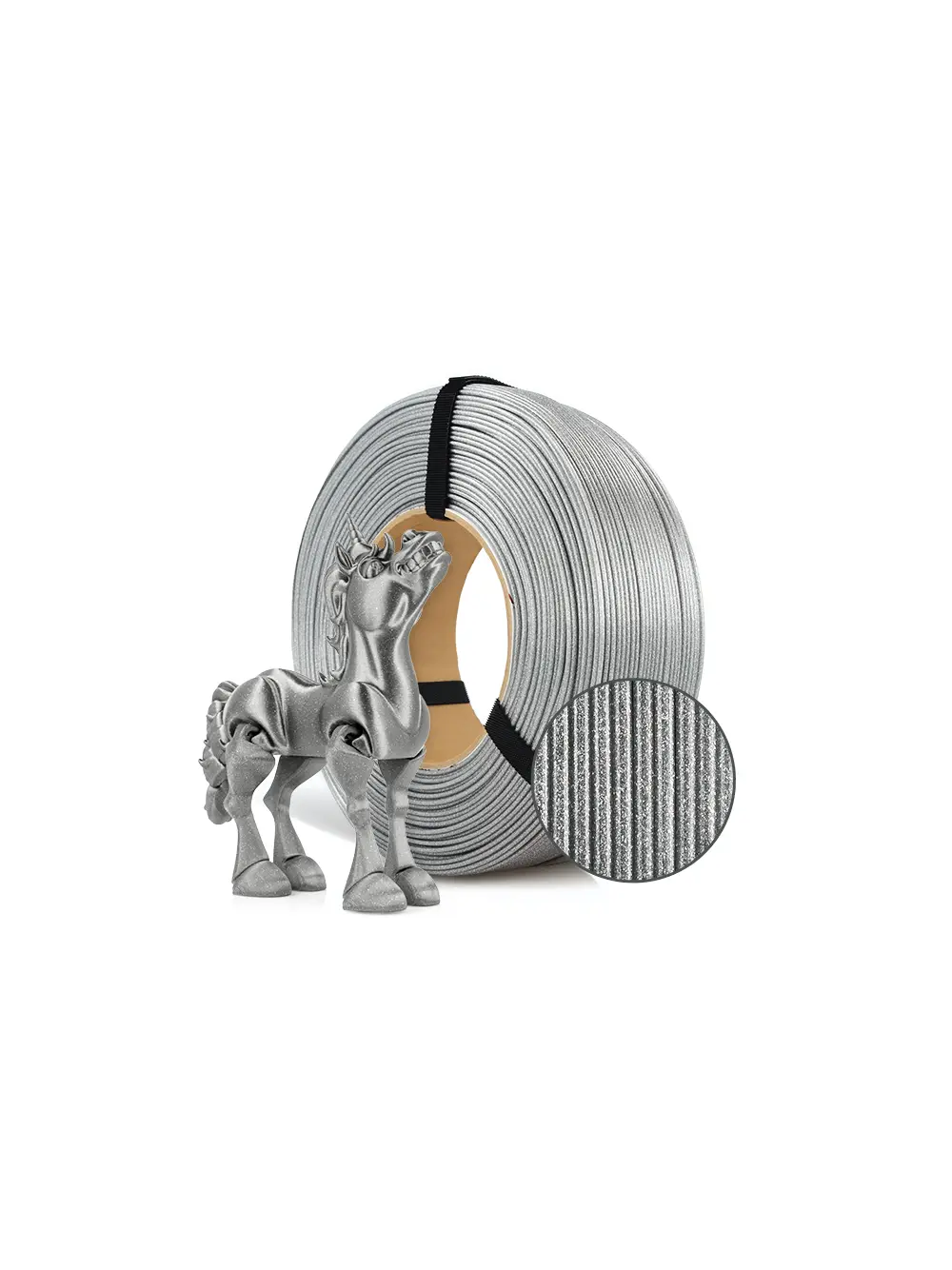 Filament 3D ReFill PLA Galaxy Brillant Silver