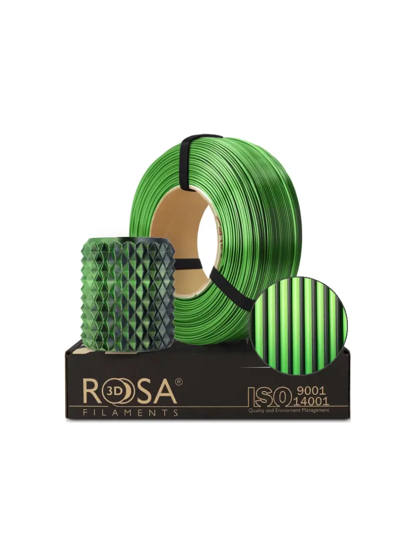 Filament 3D ReFill PLA Magic Silk Mistic Green