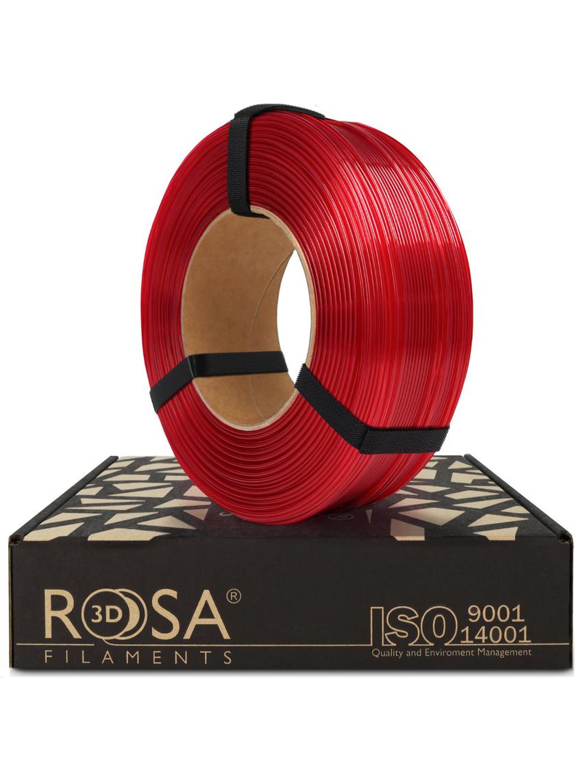 Filament 3D ReFill PET-G Standard HS Red Wine Transparent