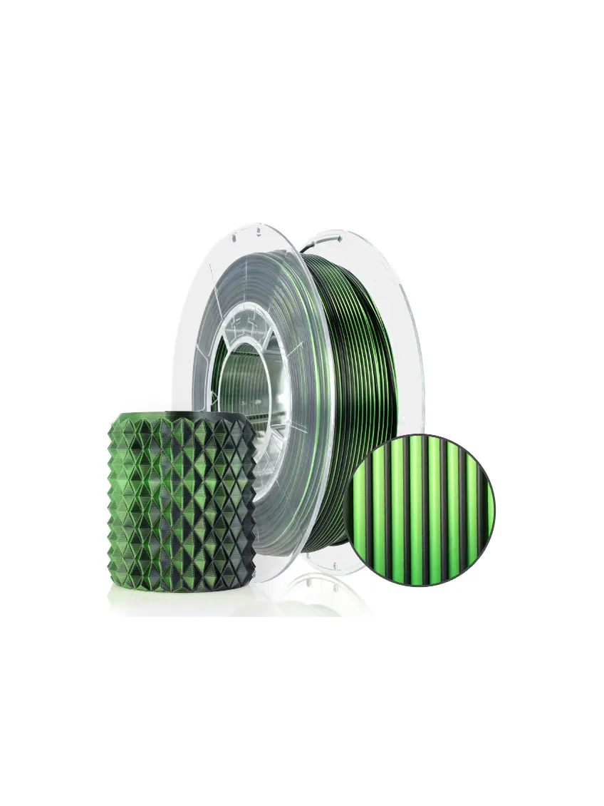 Filament 3D PLA Magic Silk Mistic Green