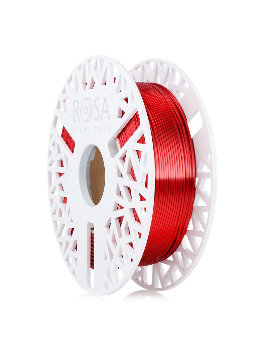 FILAMENT 3D PLA-Silk Red 1,75mm 0,5kg