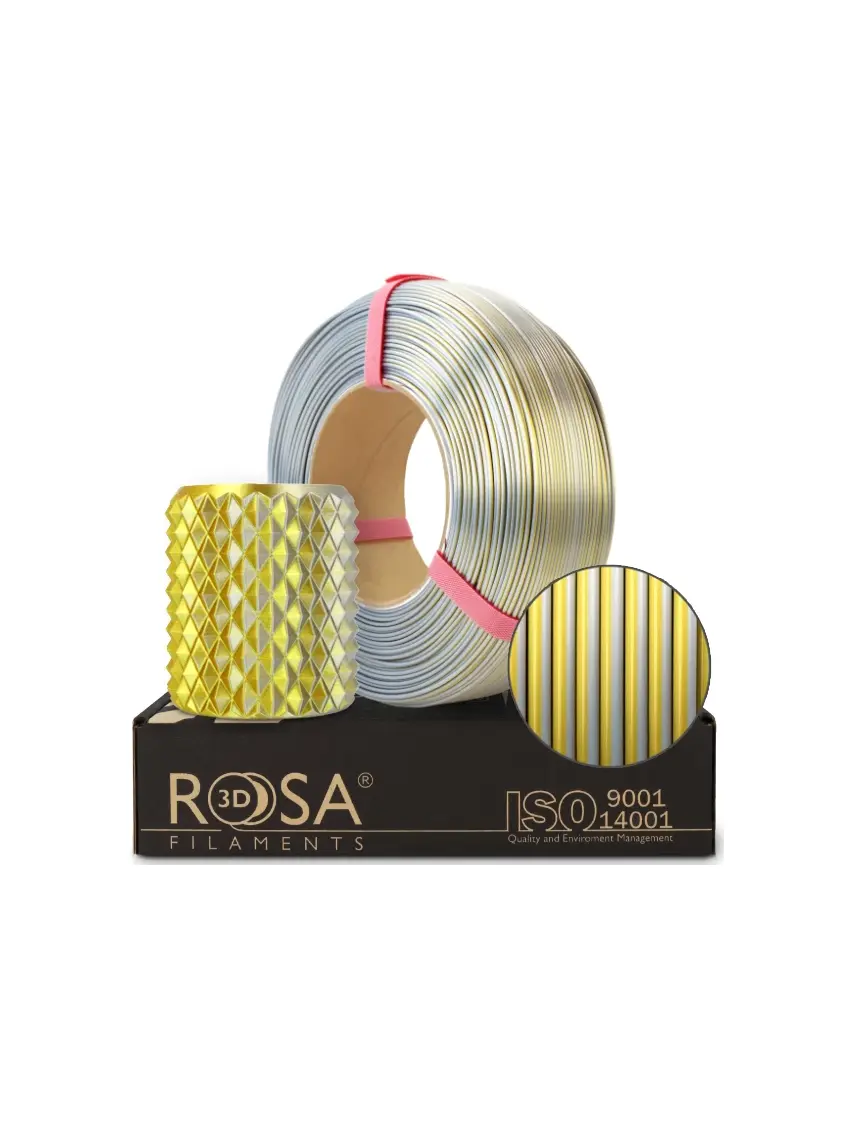 Filament 3D ReFill PLA Magic Silk Gold-Silver