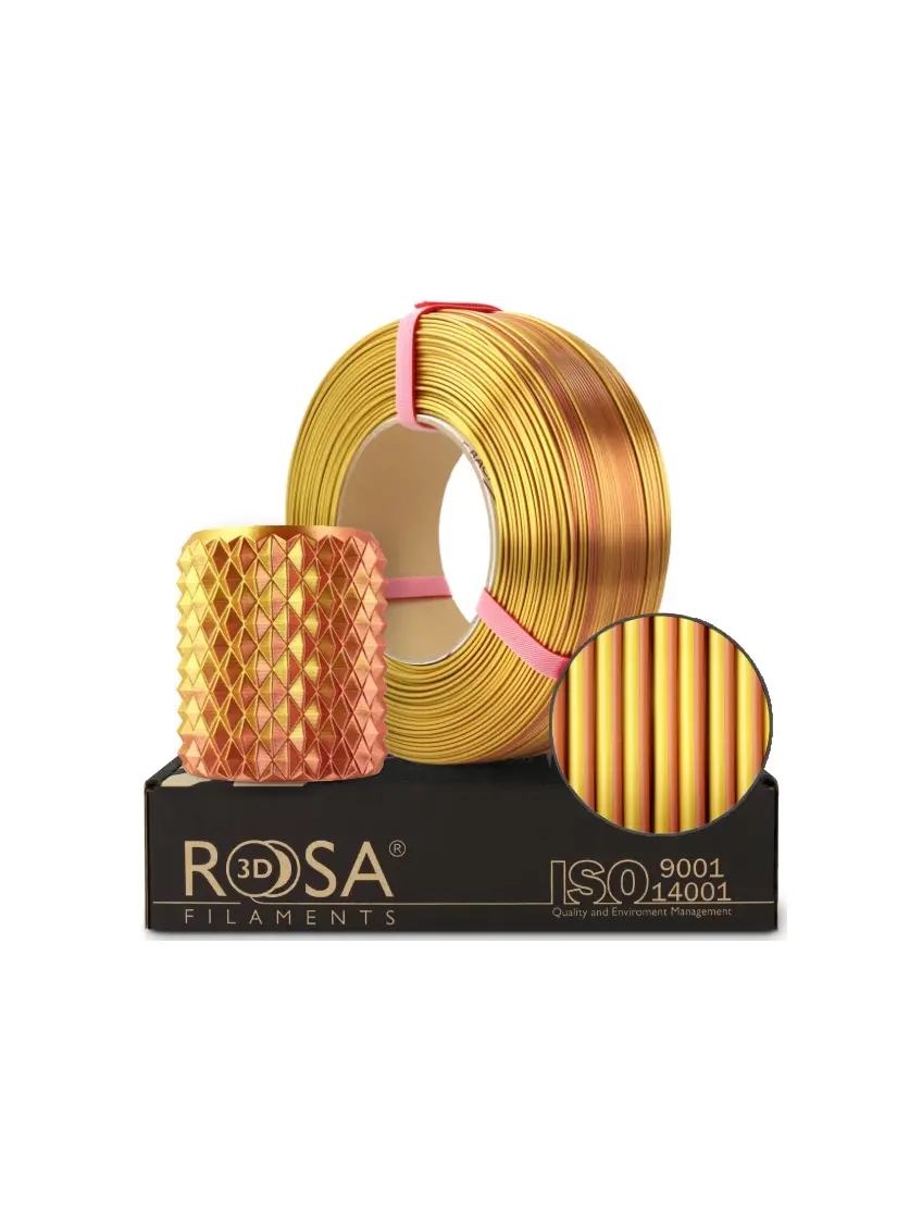 Filament 3D ReFill PLA Magic Silk Gold-Copper