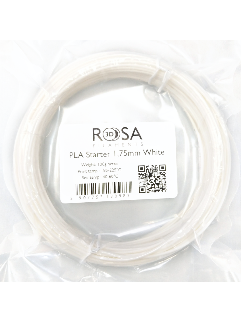 Filament 3D PLA Starter White