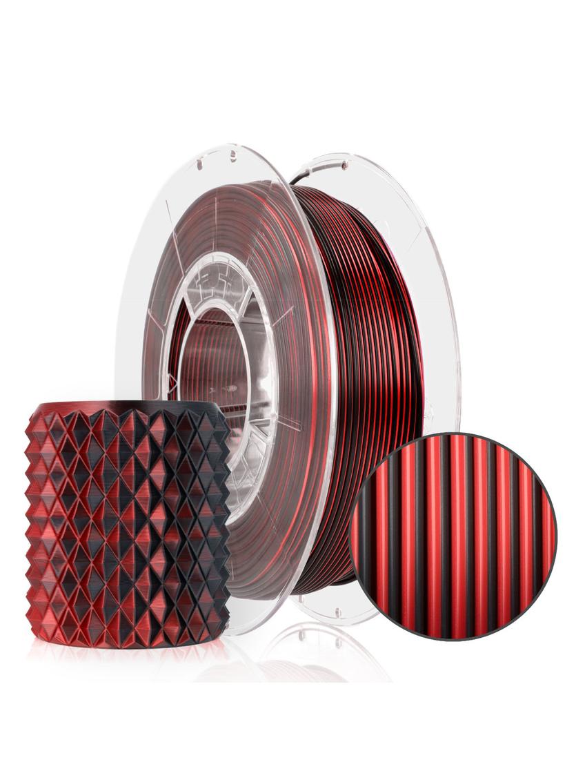 Filament 3D PLA Magic Silk Mistic Red