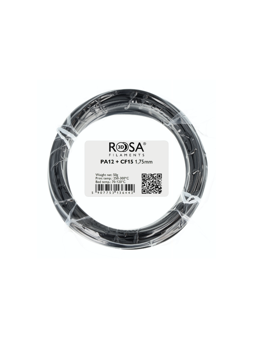 FILAMENT 3D PA12 + 15CF  50g