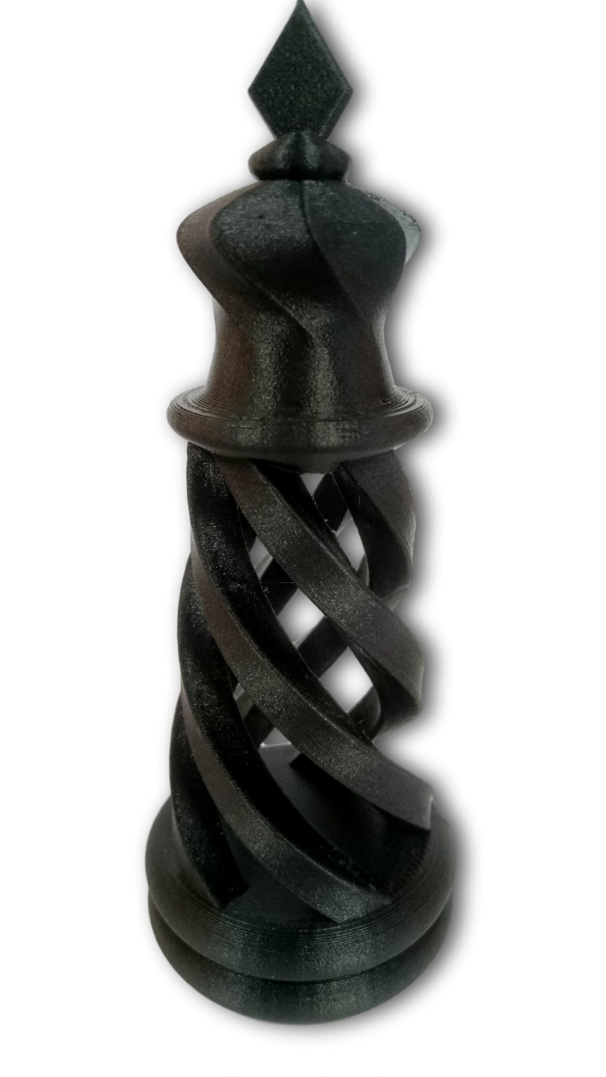 Filament Rosa 3D przykładowy wydruk: PET-G CarbonLook Chess King