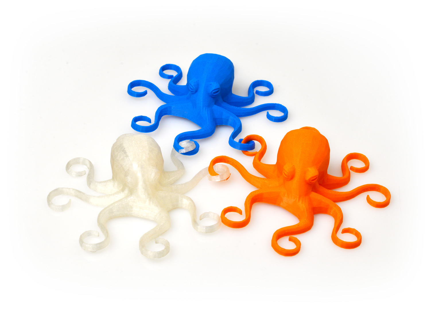 ROSA3D Octopus blue orange transparent filament