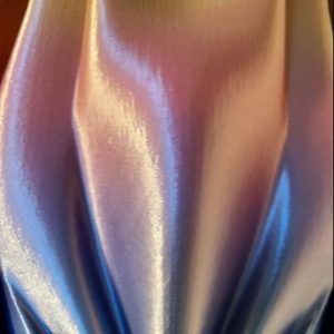 Close-up of a vase printed using PLA Rainbow Silk