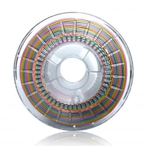 Spool of PLA Rainbow Silk filament weighing 0.8 kg net