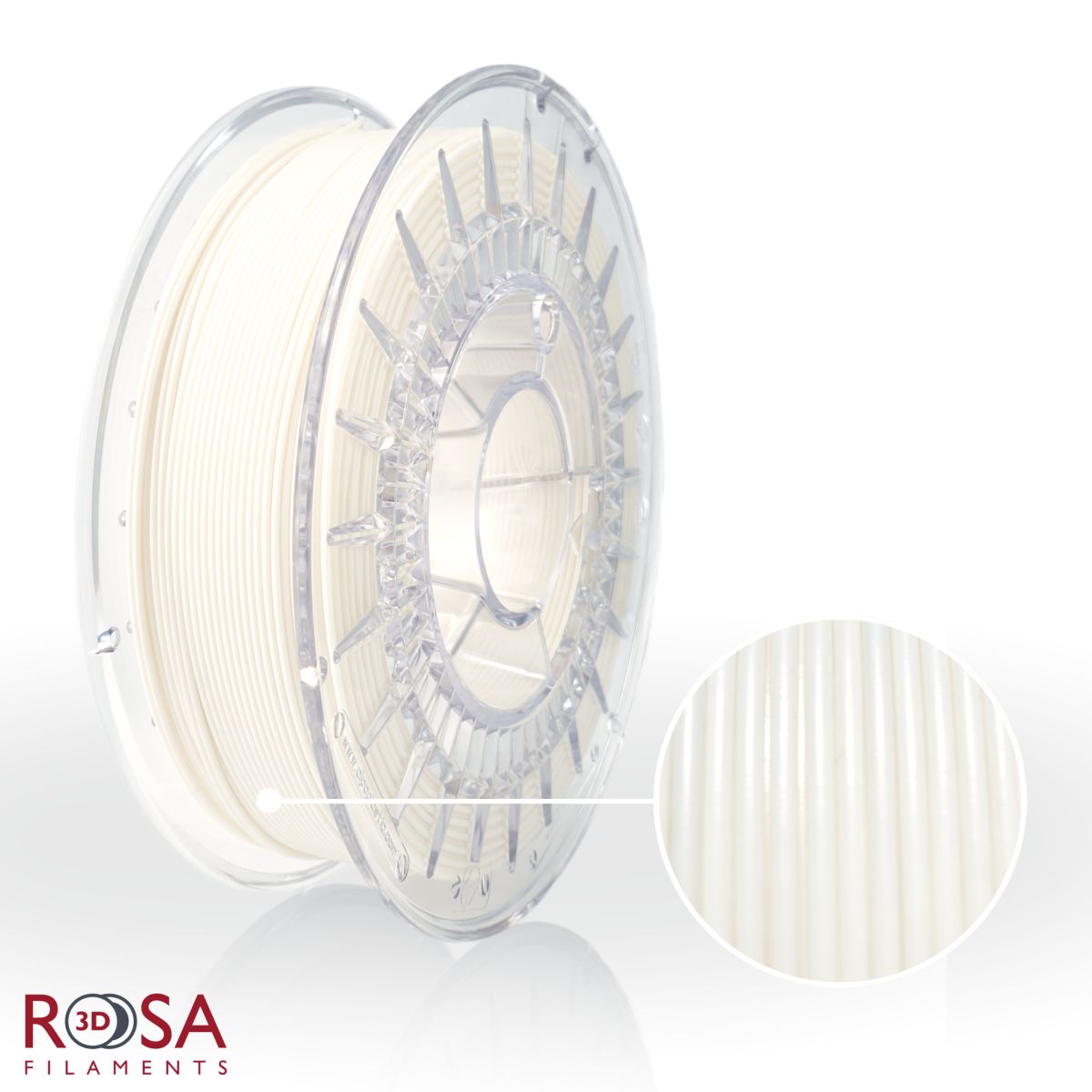 szpula filamentu ABS V0 FR o wadze 0,7 kg produkcji ROSA3D