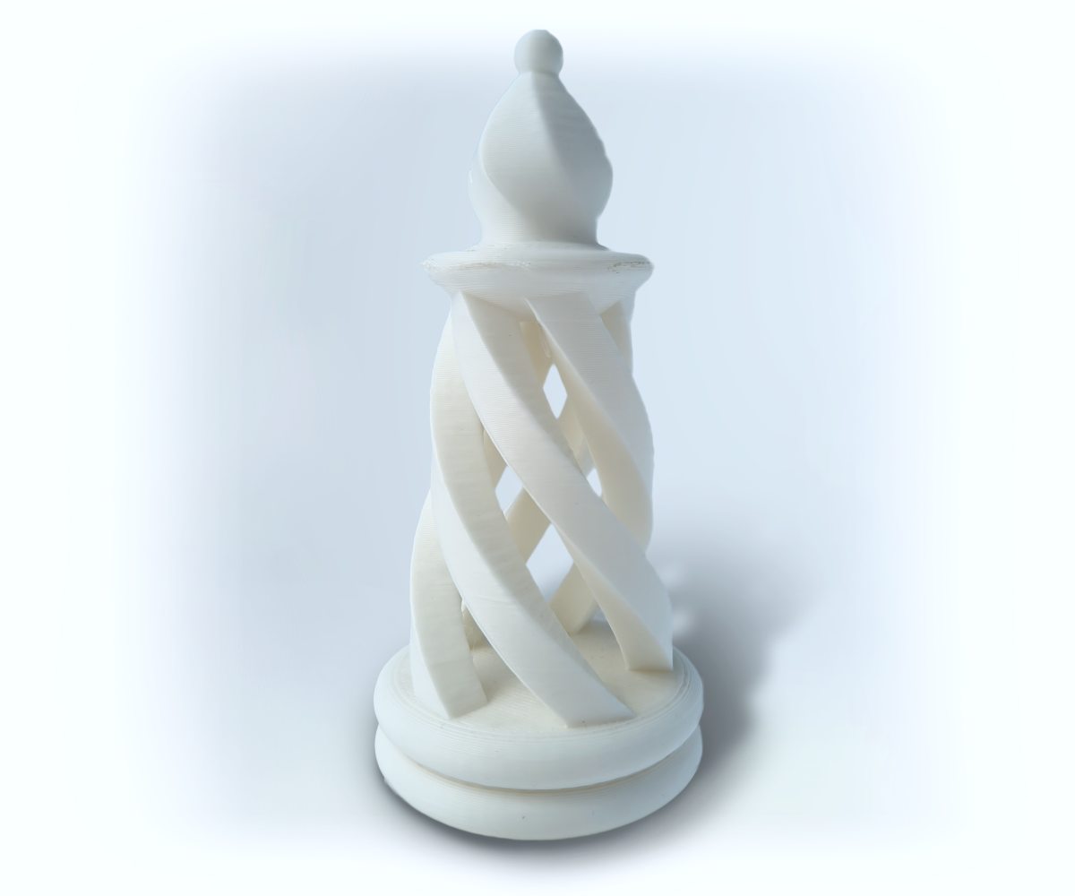 chess figure 3D printed with BioCREATE filament