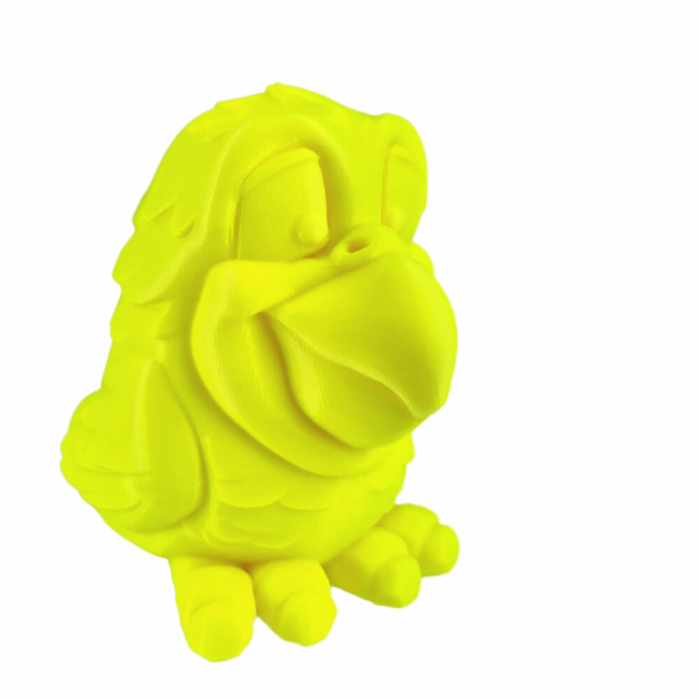 3D print made using PET-G Standard Neon Yellow